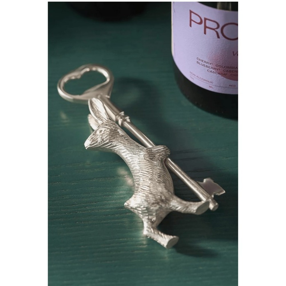 Anthropologie Bottle Opener Whimsical Barware Bunny Rabbit Metal Beer‎ Soda Gift